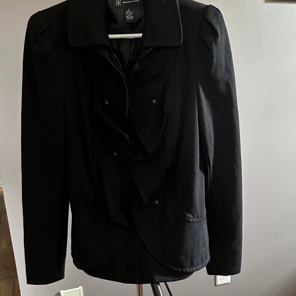 INC International Concepts Black Blazer